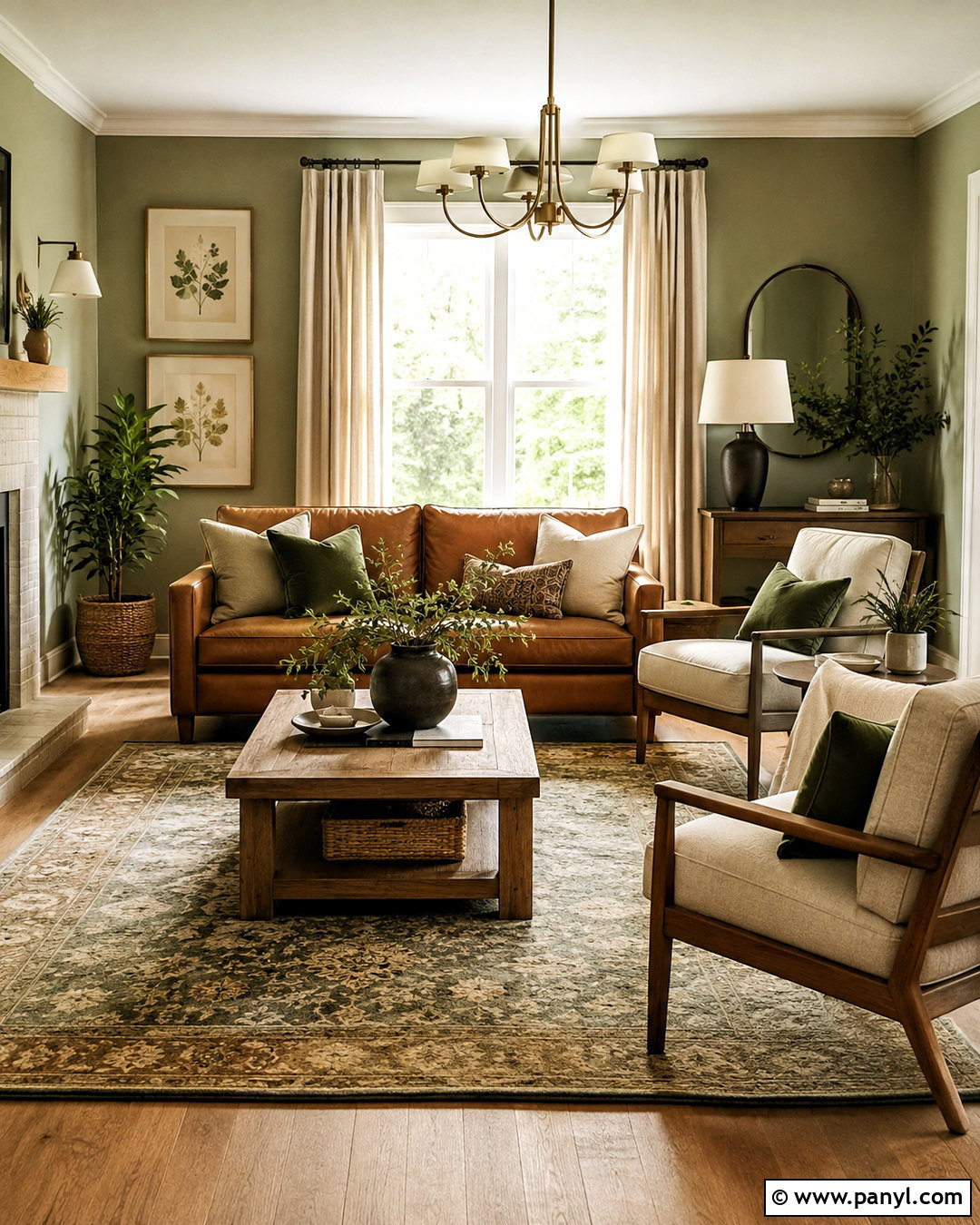 Brown And Sage Green Living Room - 20 brown tones living room ideas
