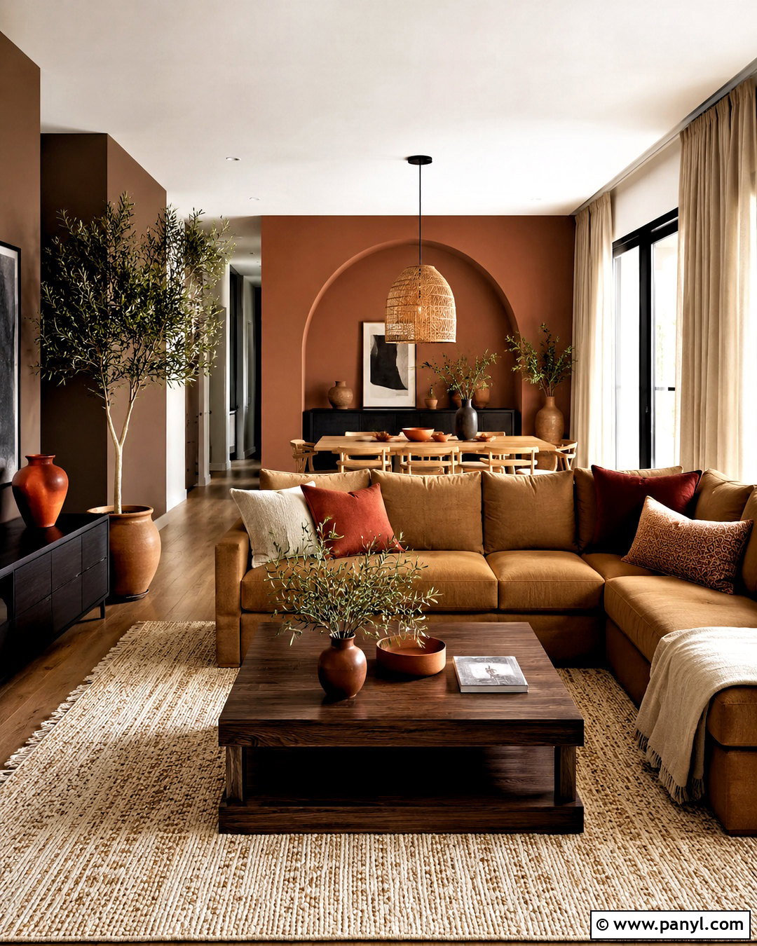 Brown And Terracotta Apartment - 20 brown apartment aesthetic ideas