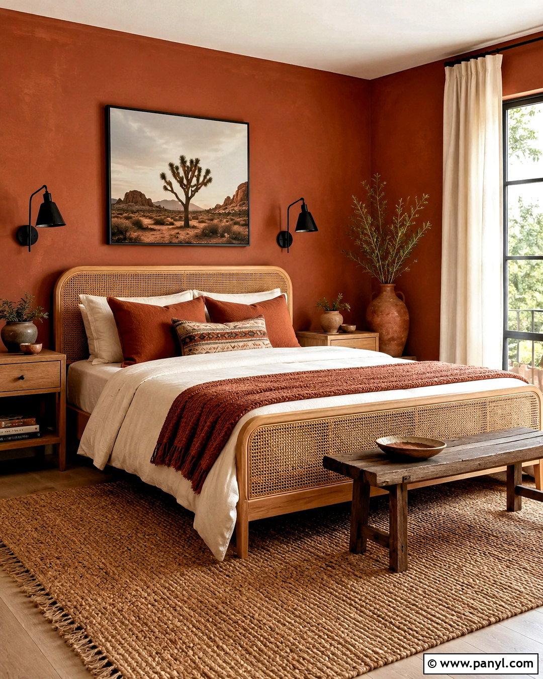 Brown And Terracotta Bedroom - 20 brown wall bedroom ideas