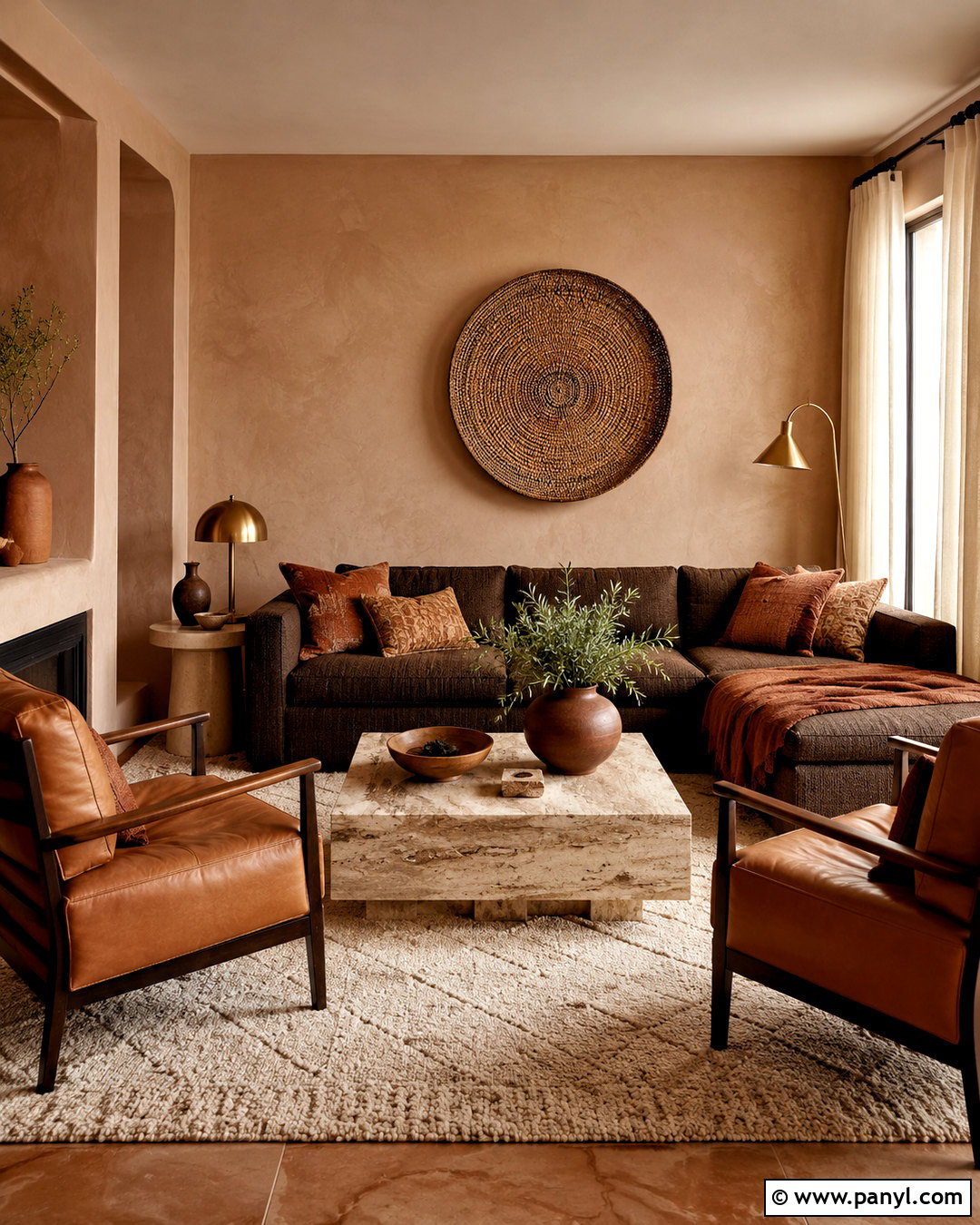 Brown And Terracotta Living Room - 20 brown tones living room ideas