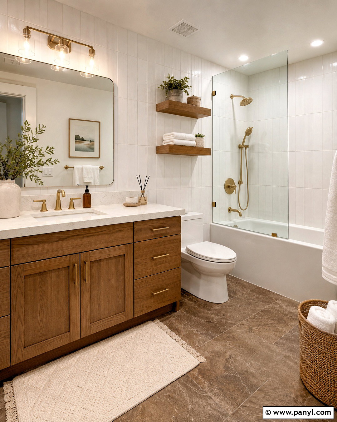 Brown And White Bathroom - 20 brown and white room ideas
