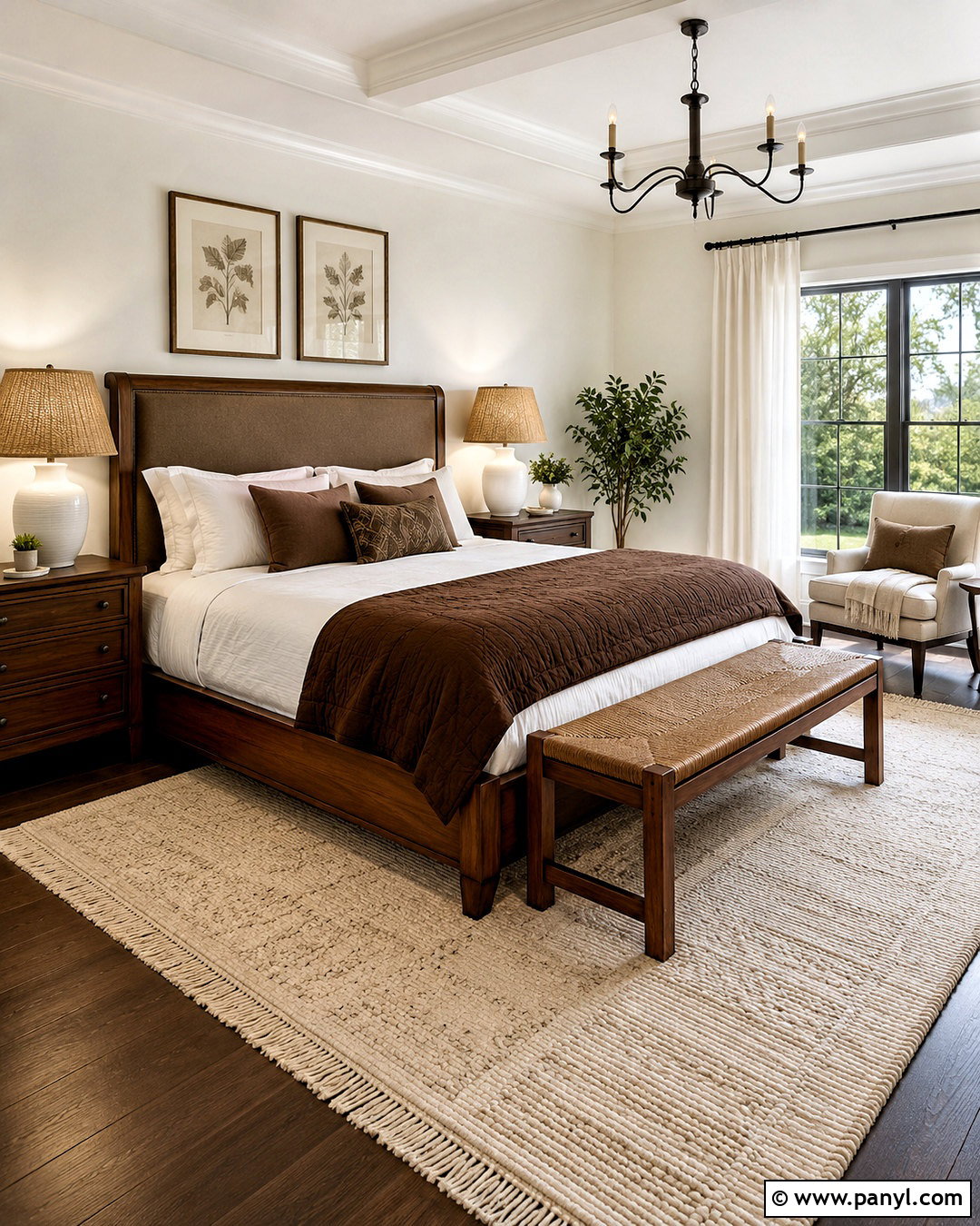 Brown And White Bedroom - 20 brown and white room ideas