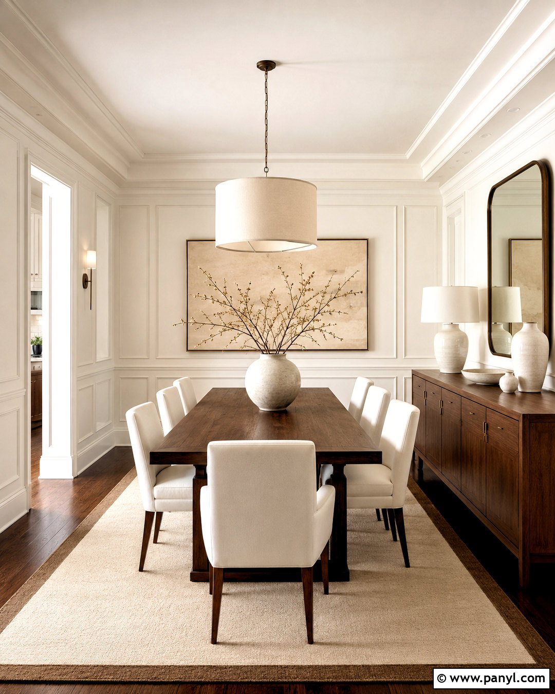 Brown And White Dining Room - 20 brown and white room ideas