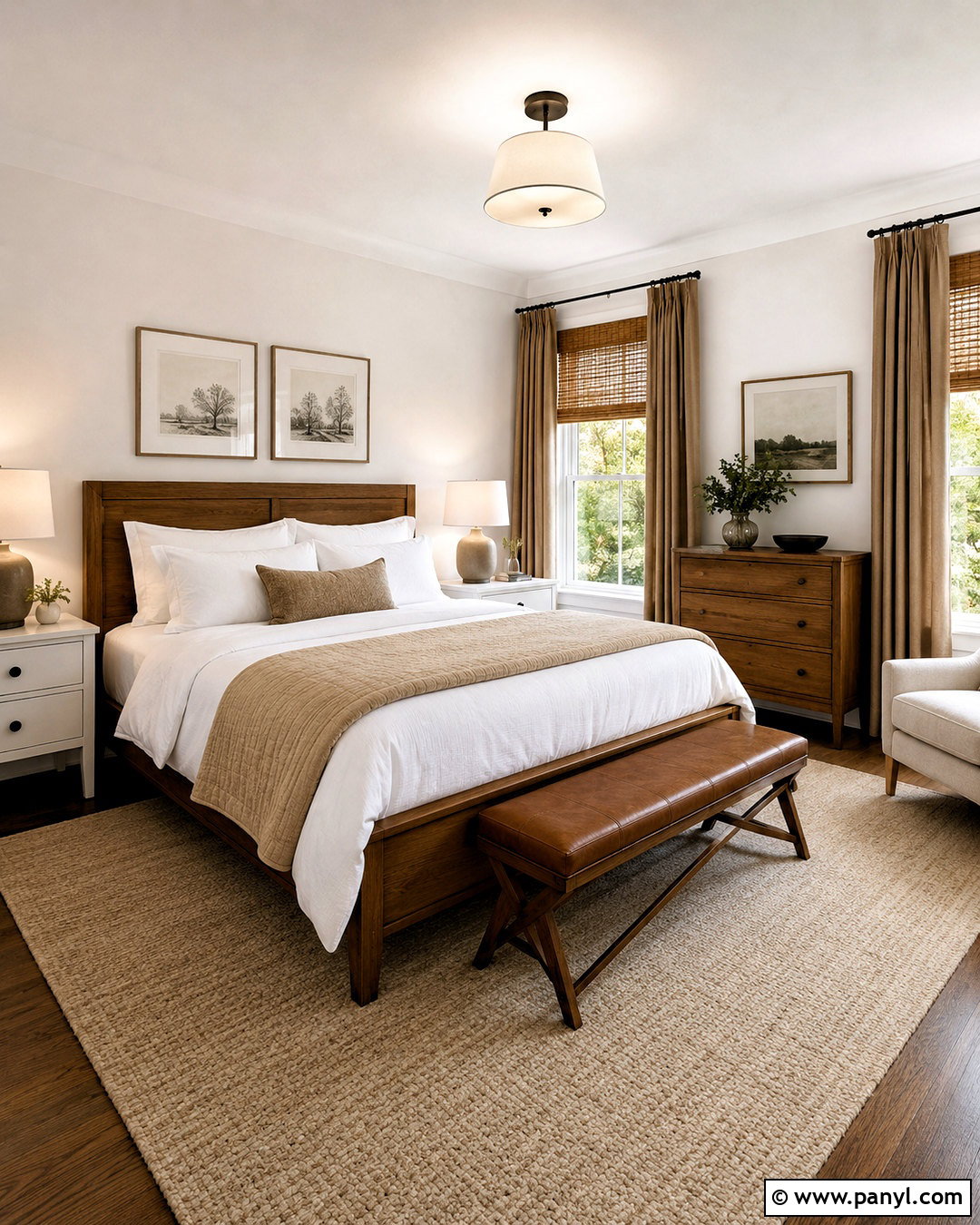 Brown And White Guest Room - 20 brown and white room ideas