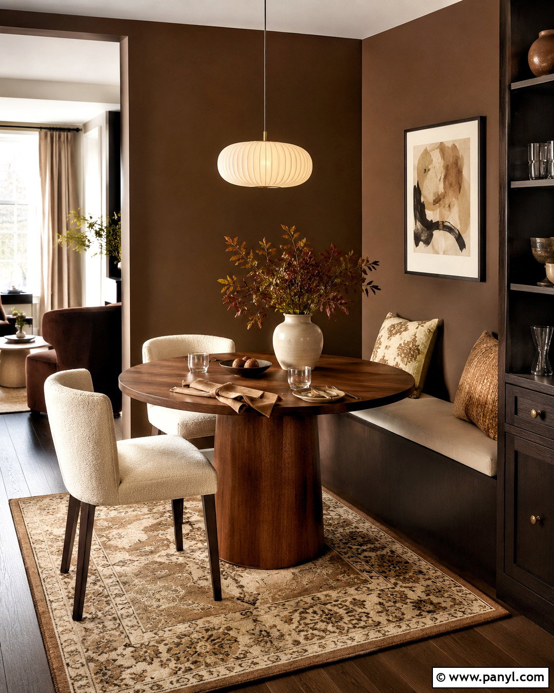 Brown Apartment Dining Nook - 20 brown apartment aesthetic ideas