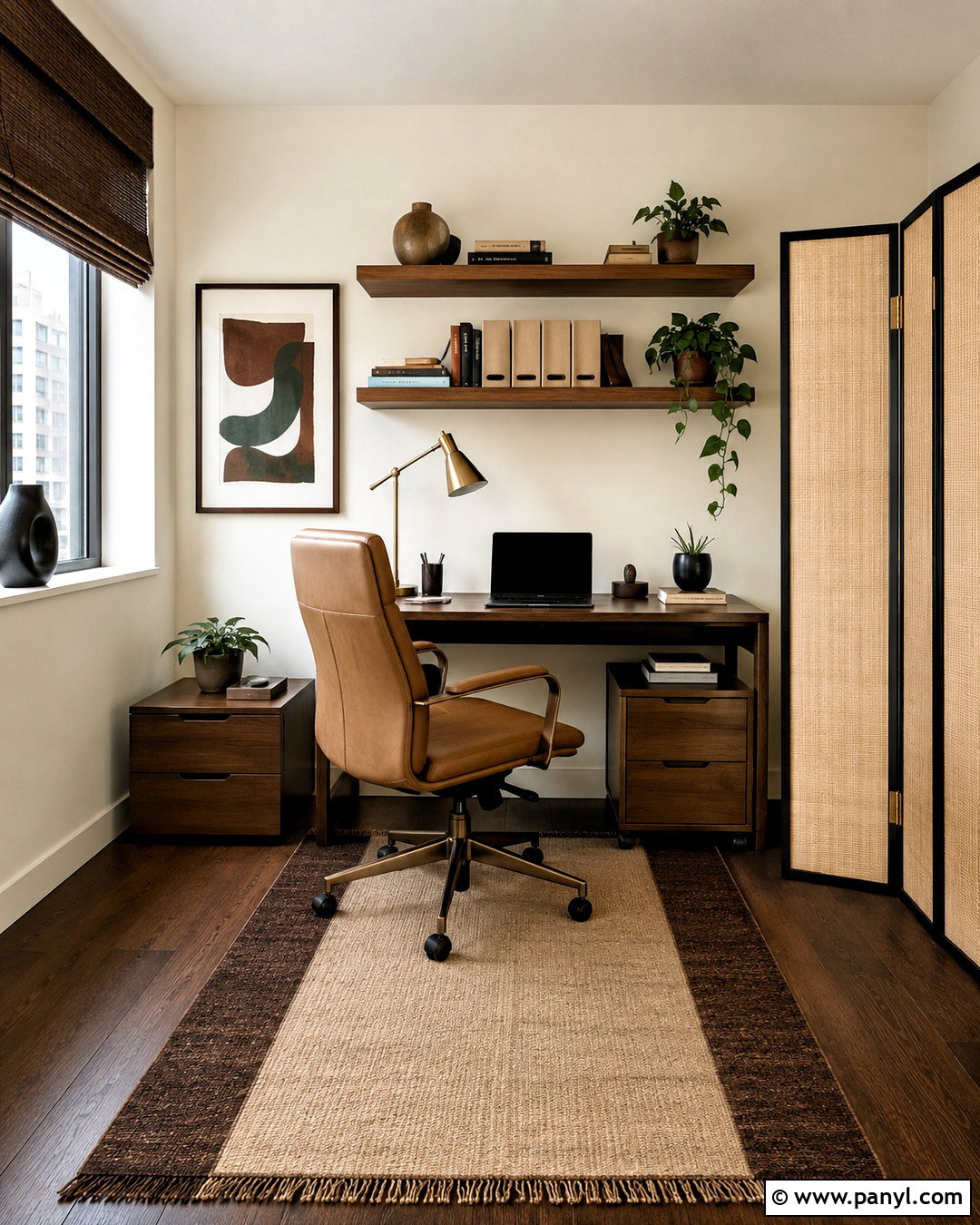Brown Apartment Home Office - 20 brown apartment aesthetic ideas