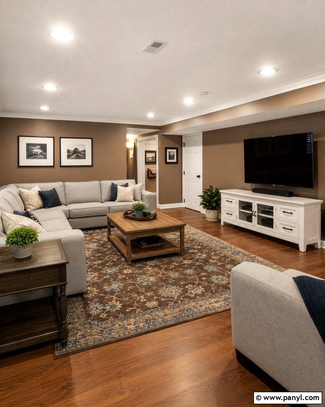 Brown Basement Walls With White Trim - 25 Brown Basement Walls
