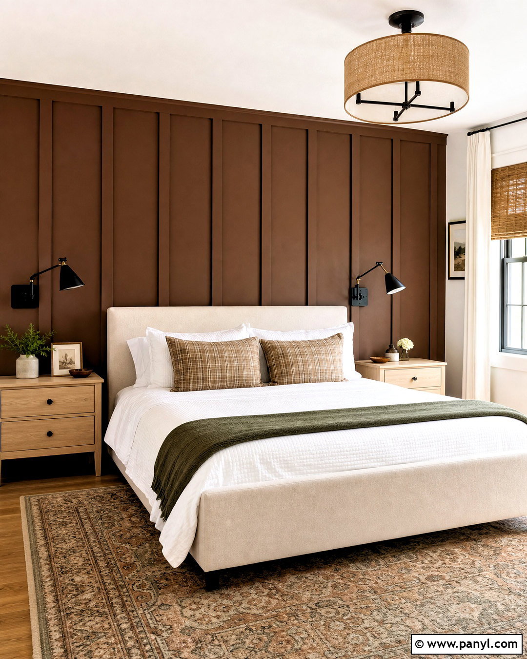 Brown Board And Batten Accent Wall - 20 brown accent wall ideas