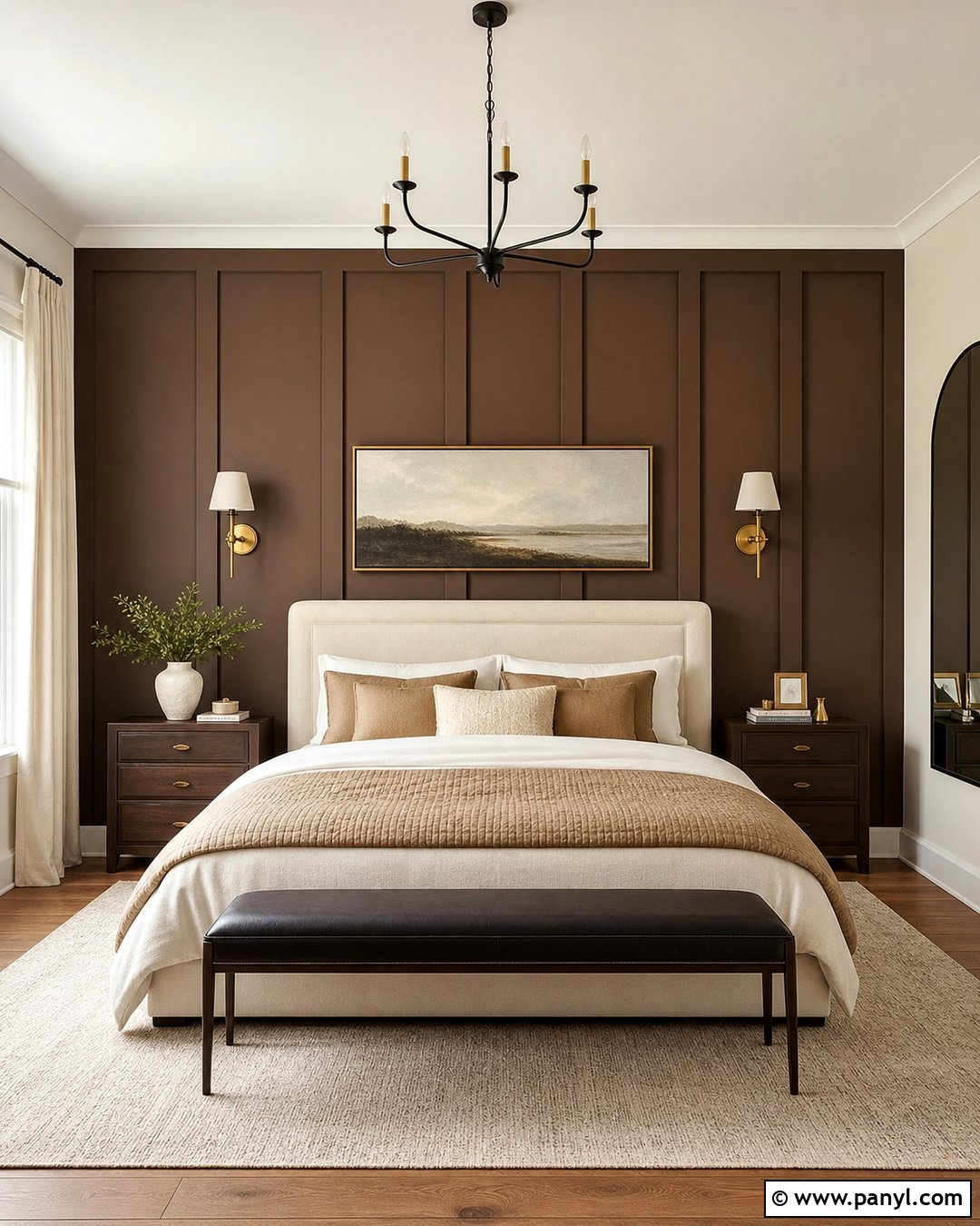 Brown Board And Batten Feature Wall - 35 Brown Feature Wall Ideas
