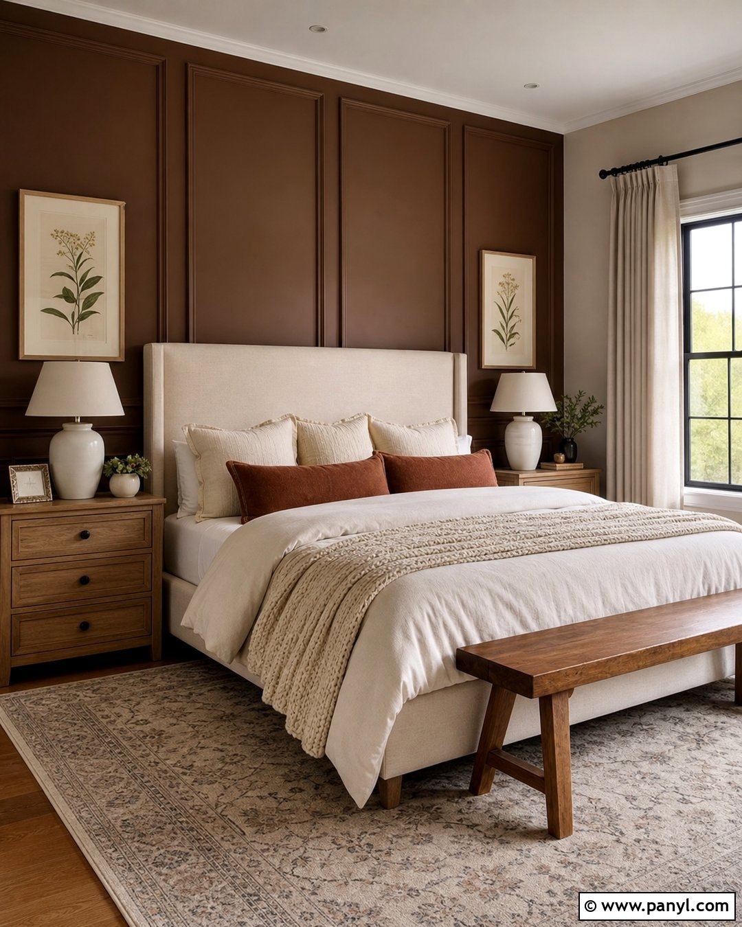 Brown Board And Batten Wall Bedroom - 35 brown wall aesthetic ideas