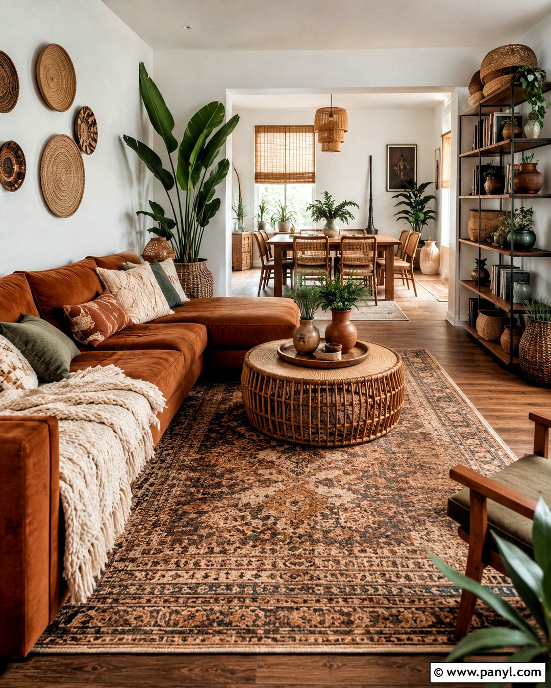 Brown Boho Apartment - 20 brown apartment aesthetic ideas