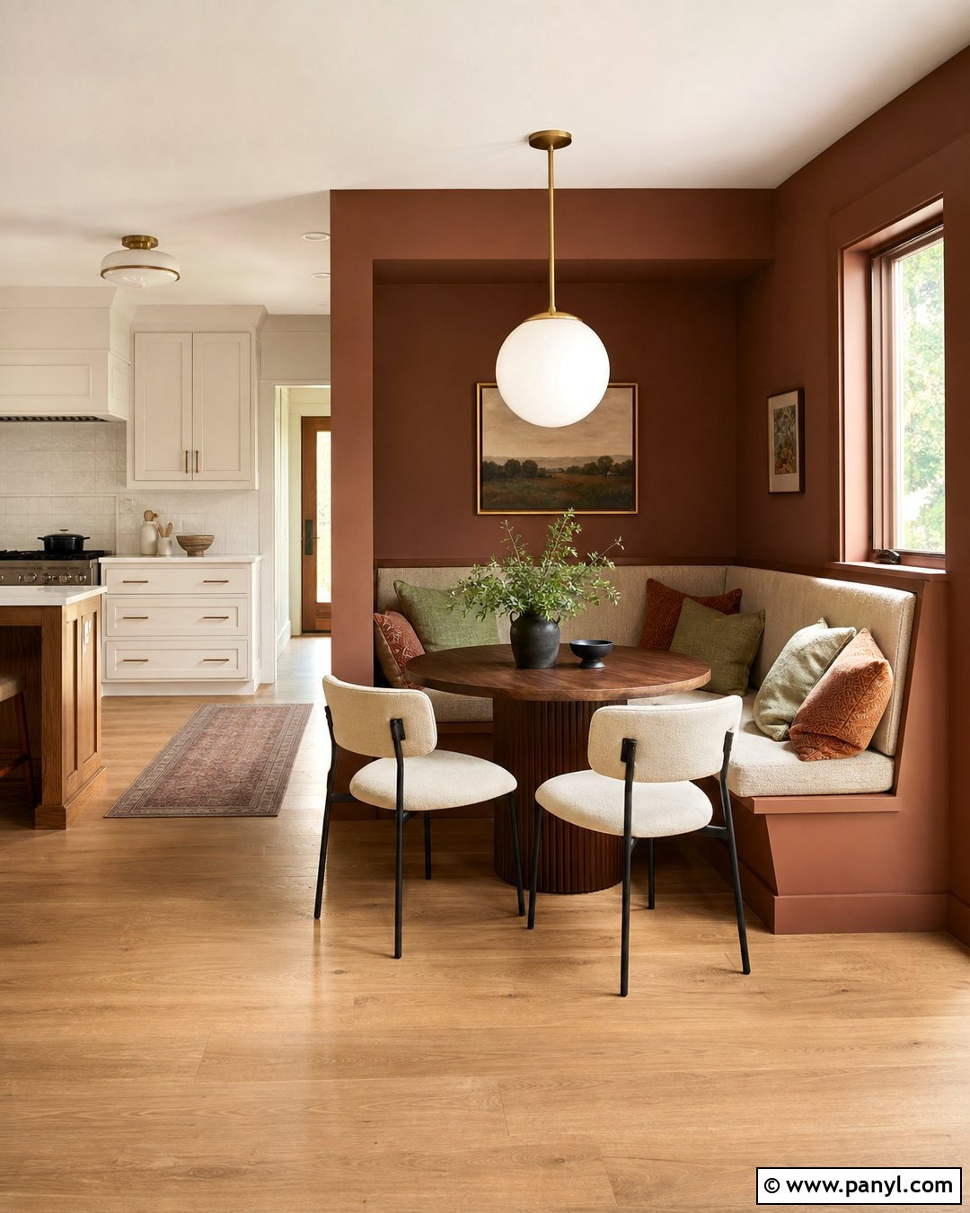 Brown Breakfast Nook Kitchen Walls - 35 Brown Kitchen Walls