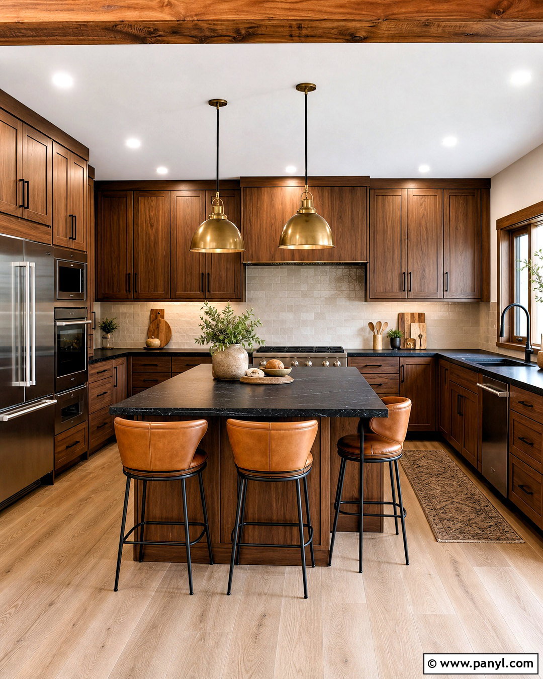 Brown Cabinets With Black Countertops - 20 kitchen ideas brown cabinets