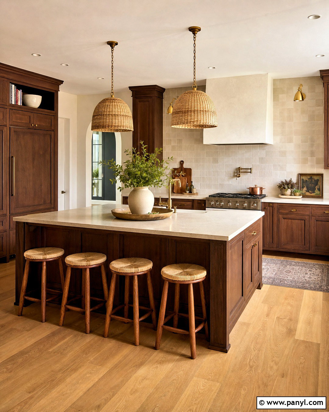 Brown Cabinets With Cream Backsplash - 20 kitchen ideas brown cabinets