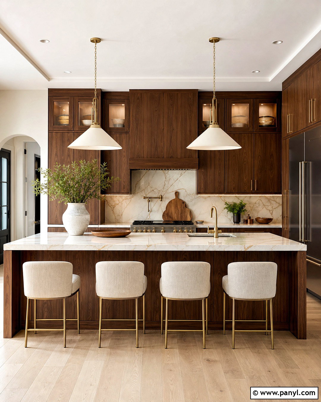 20 Kitchen Ideas Brown Cabinets for a Warm, Modern Look