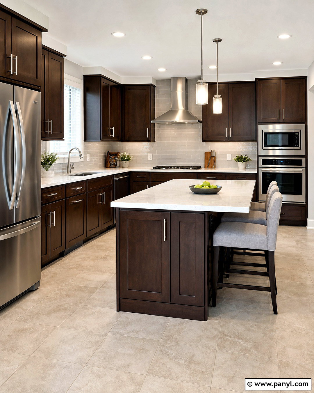 Brown Cabinets With Stainless Steel Appliances - 20 kitchen ideas brown cabinets