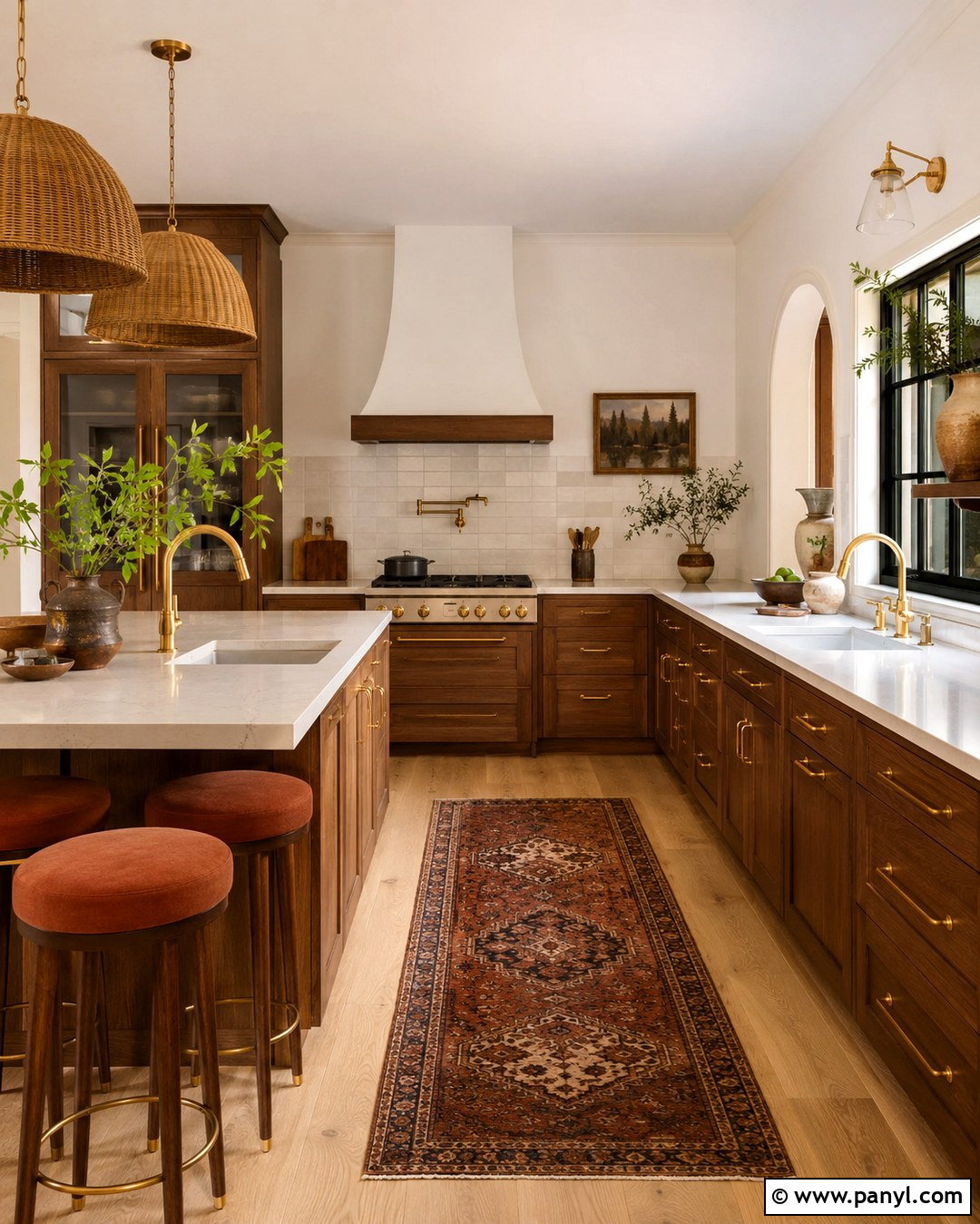 Brown Cabinets With Terracotta Accents - 20 White Walls Brown Cabinets