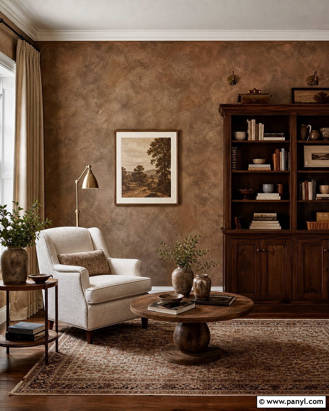 Brown Clay Patina Wall - 35 patina wall ideas