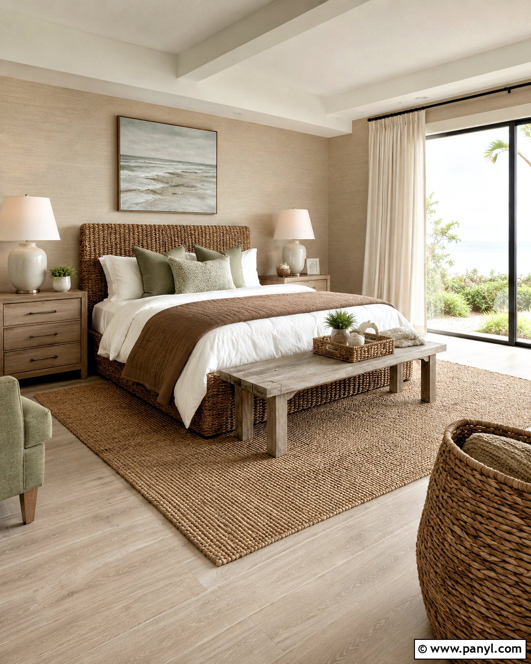 Brown Coastal Bedroom - 20 brown home aesthetic ideas