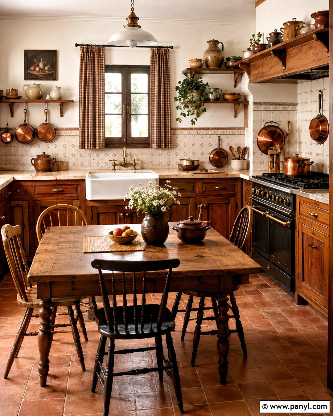 Brown Cottage Kitchen - 20 brown aesthetic vintage ideas