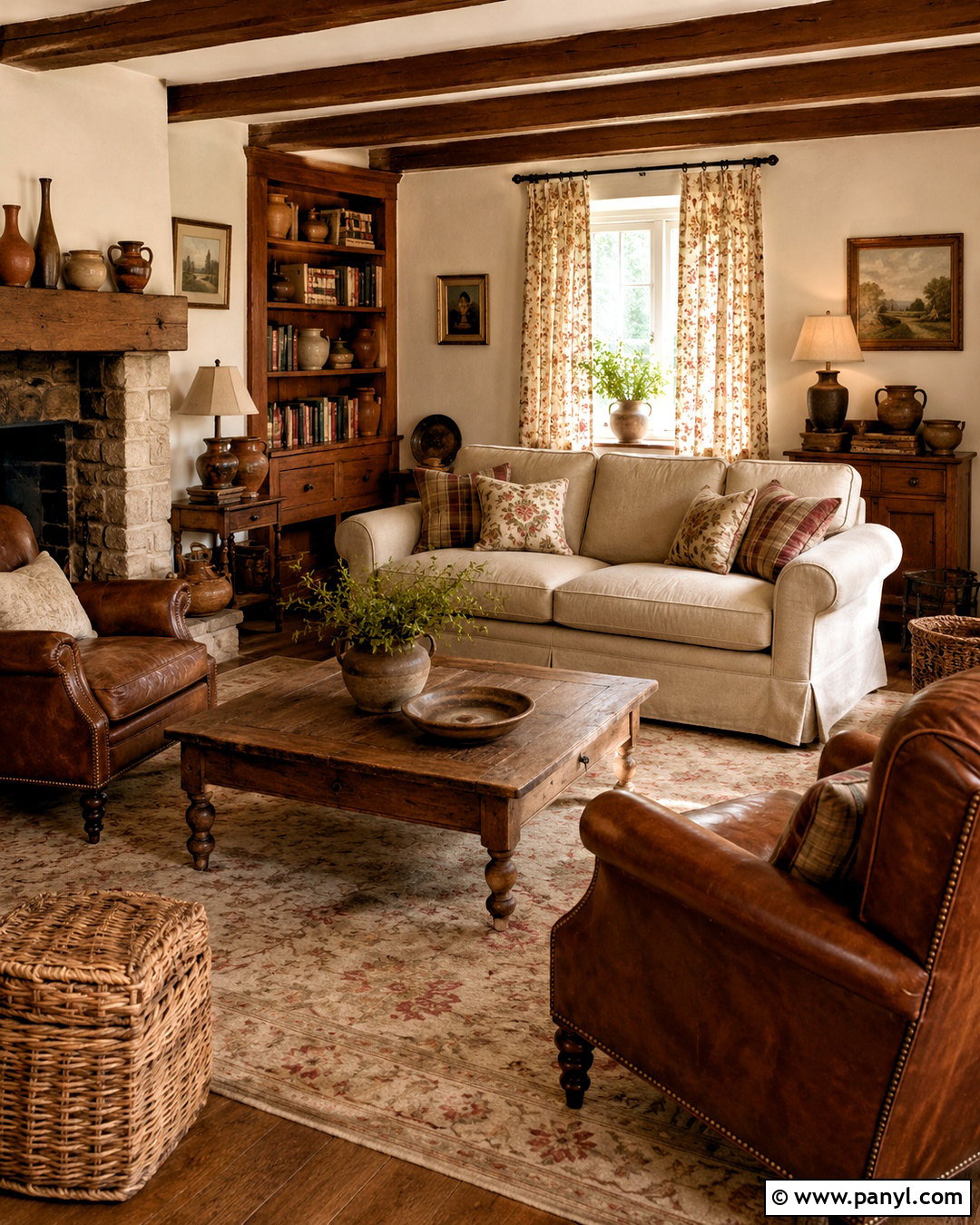 Brown Cottage Living Room - 20 brown aesthetic house ideas