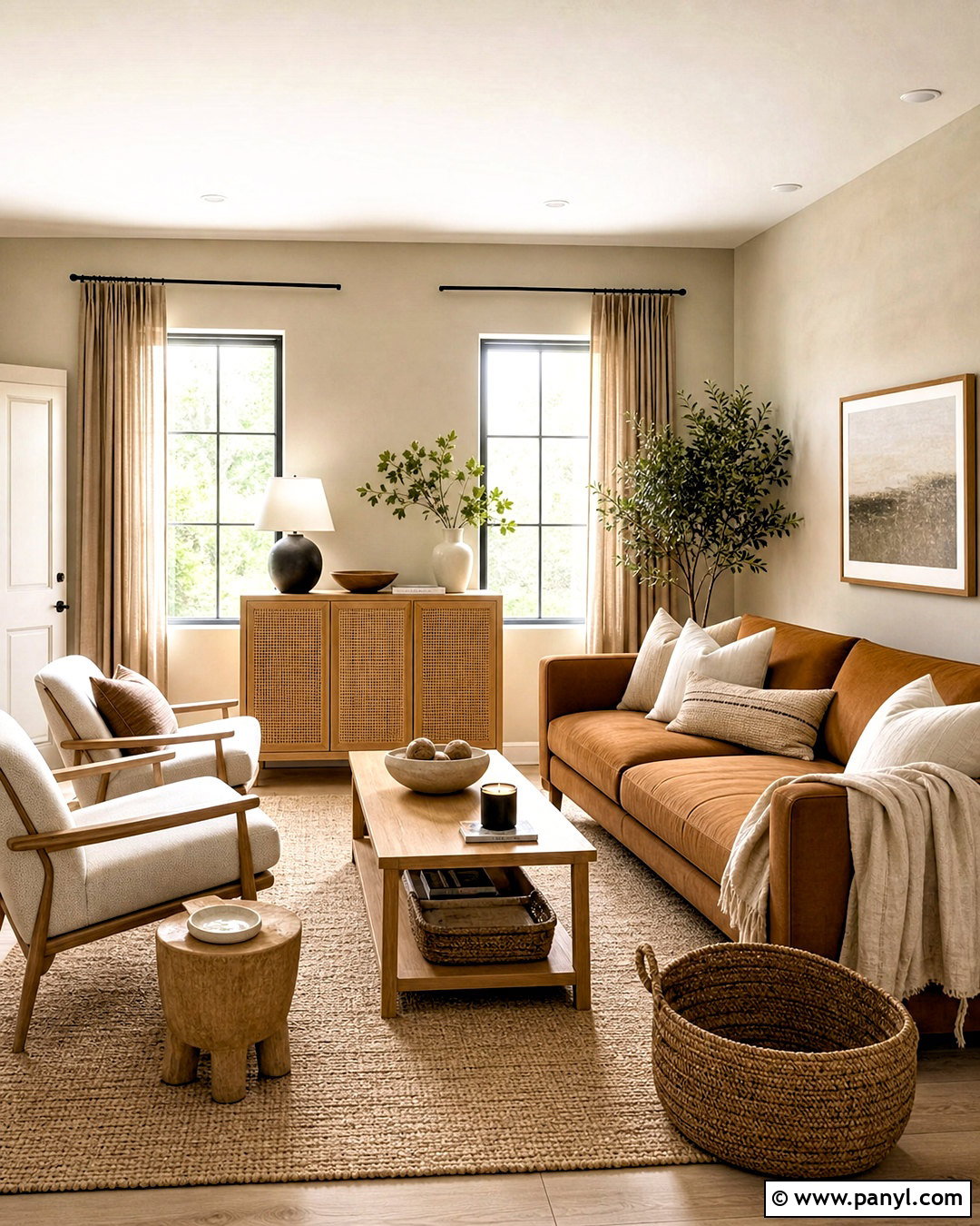 Brown Couch With Beige And Natural Wood - 20 brown couch decor color schemes
