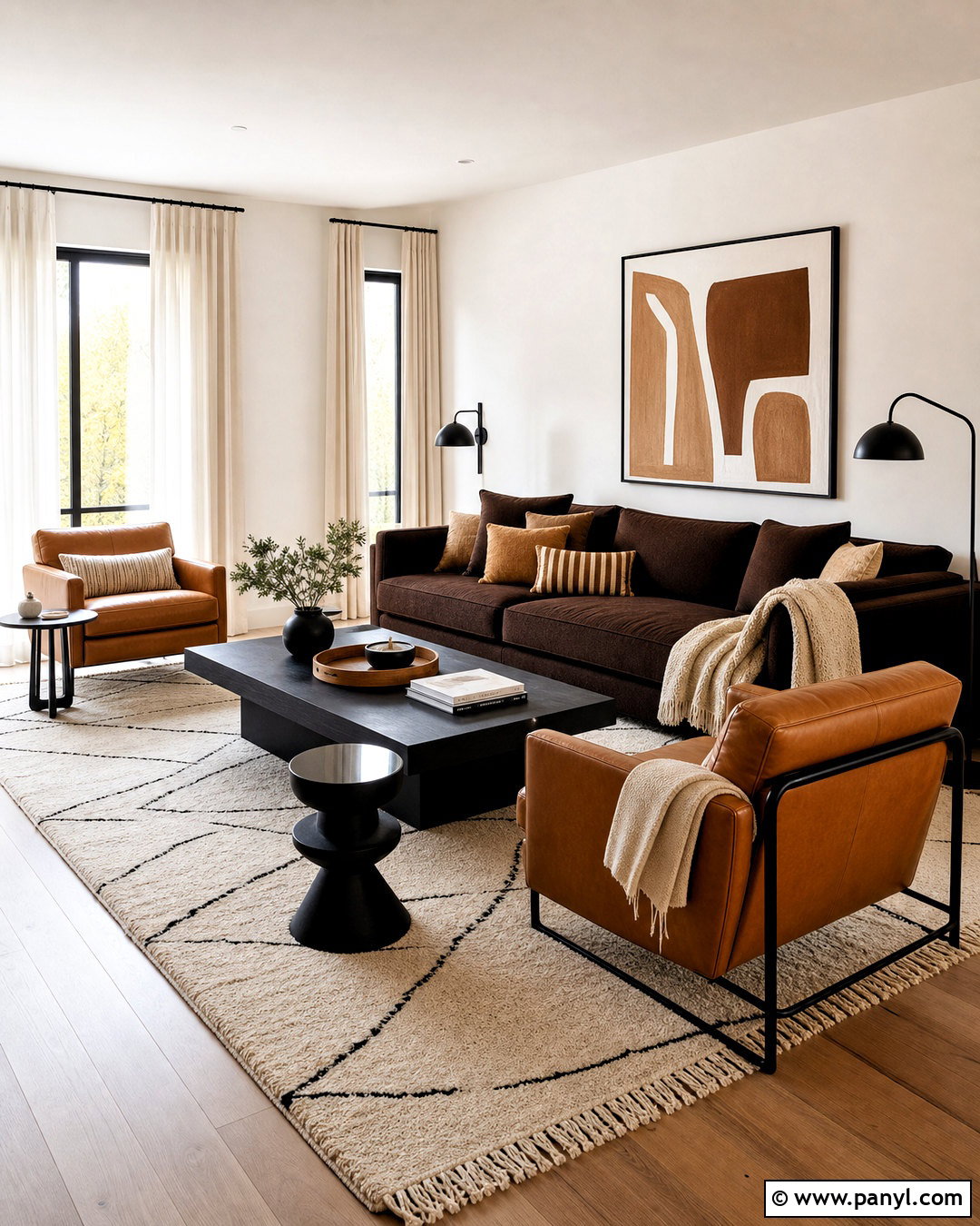 Brown Couch With Camel And Black - 20 brown couch decor color schemes