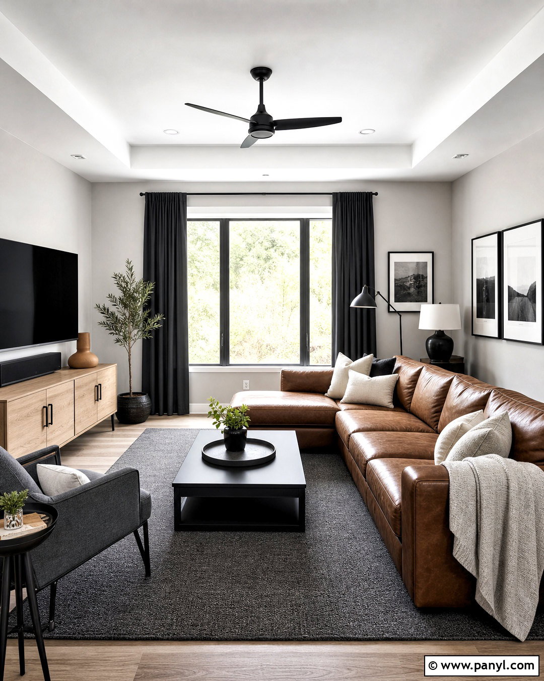 Brown Couch With Charcoal Gray And Black - 20 brown couch decor color schemes