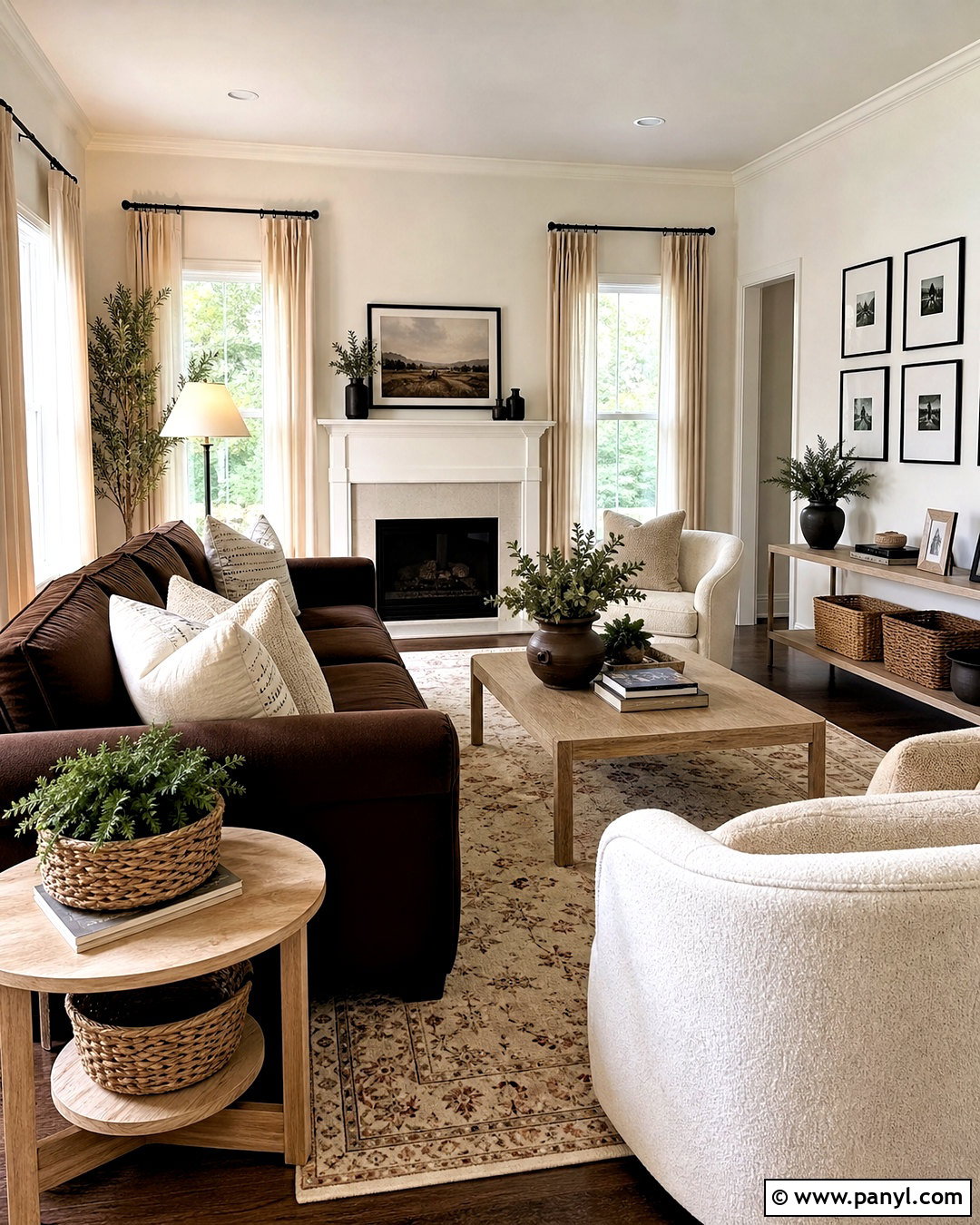 Brown Couch With Cream And Warm White - 20 brown couch decor color schemes