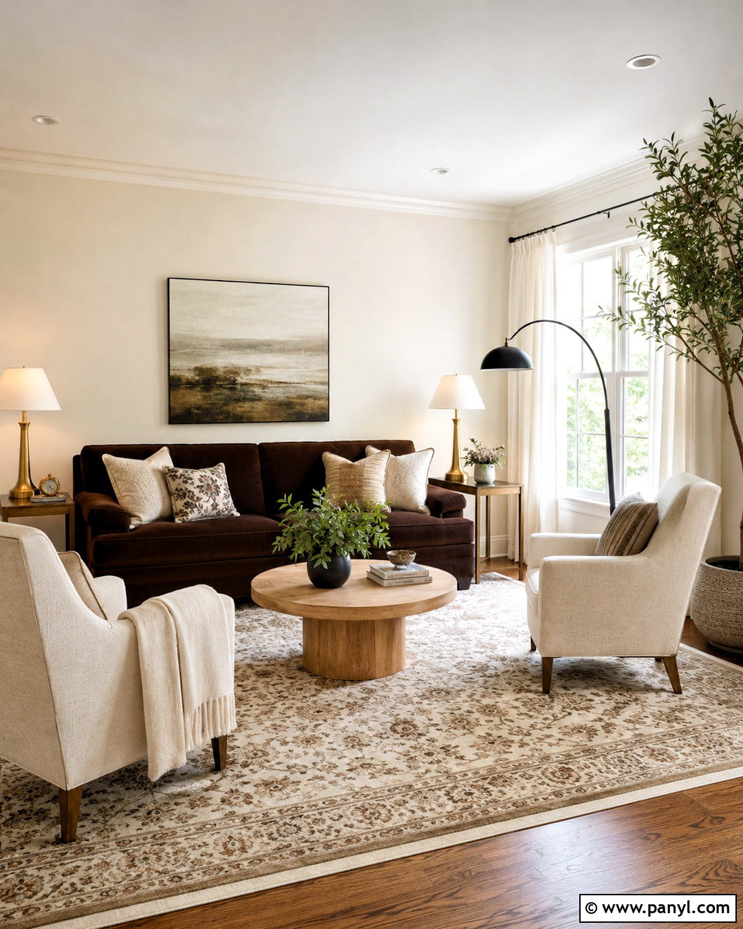 Brown Couch With Cream Walls - 20 living room designs with brown couches
