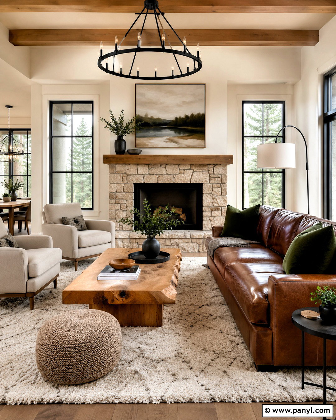 Brown Couch With Modern Rustic Decor - 20 living room inspiration brown couch ideas