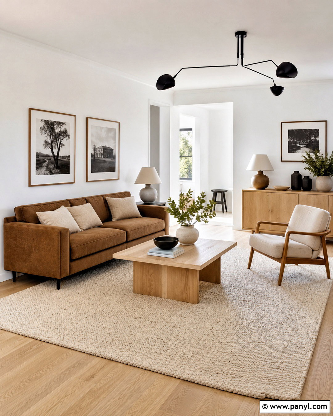 20 Living Room Designs With Brown Couches for a Warm, Modern Look