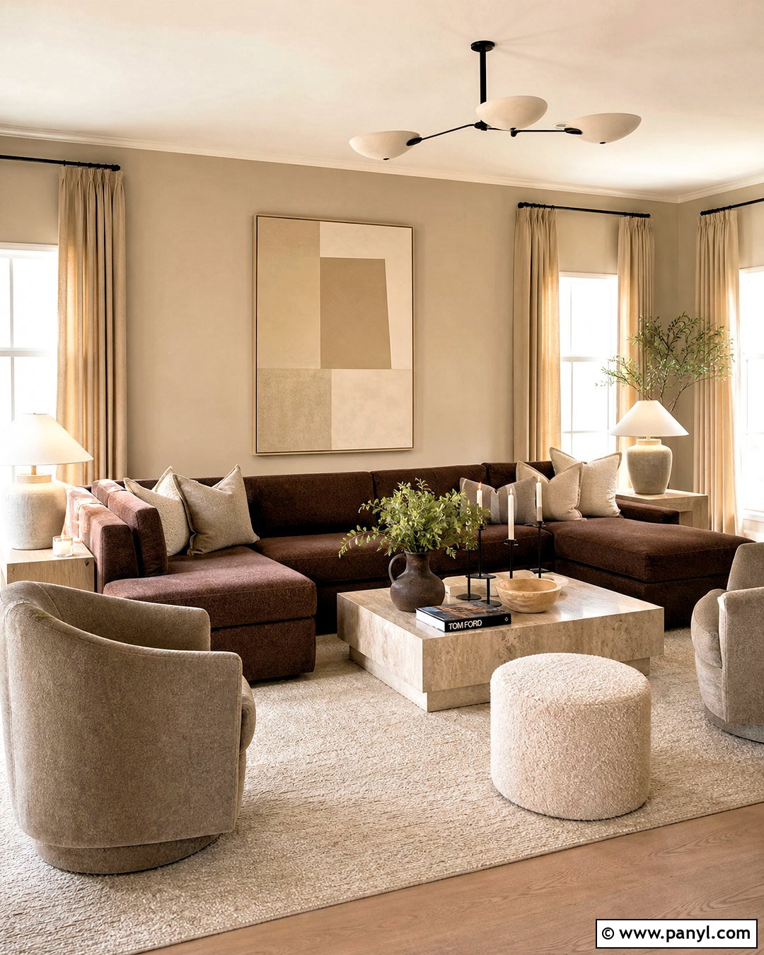 Brown Couch With Taupe And Beige - 20 living room brown couch color schemes