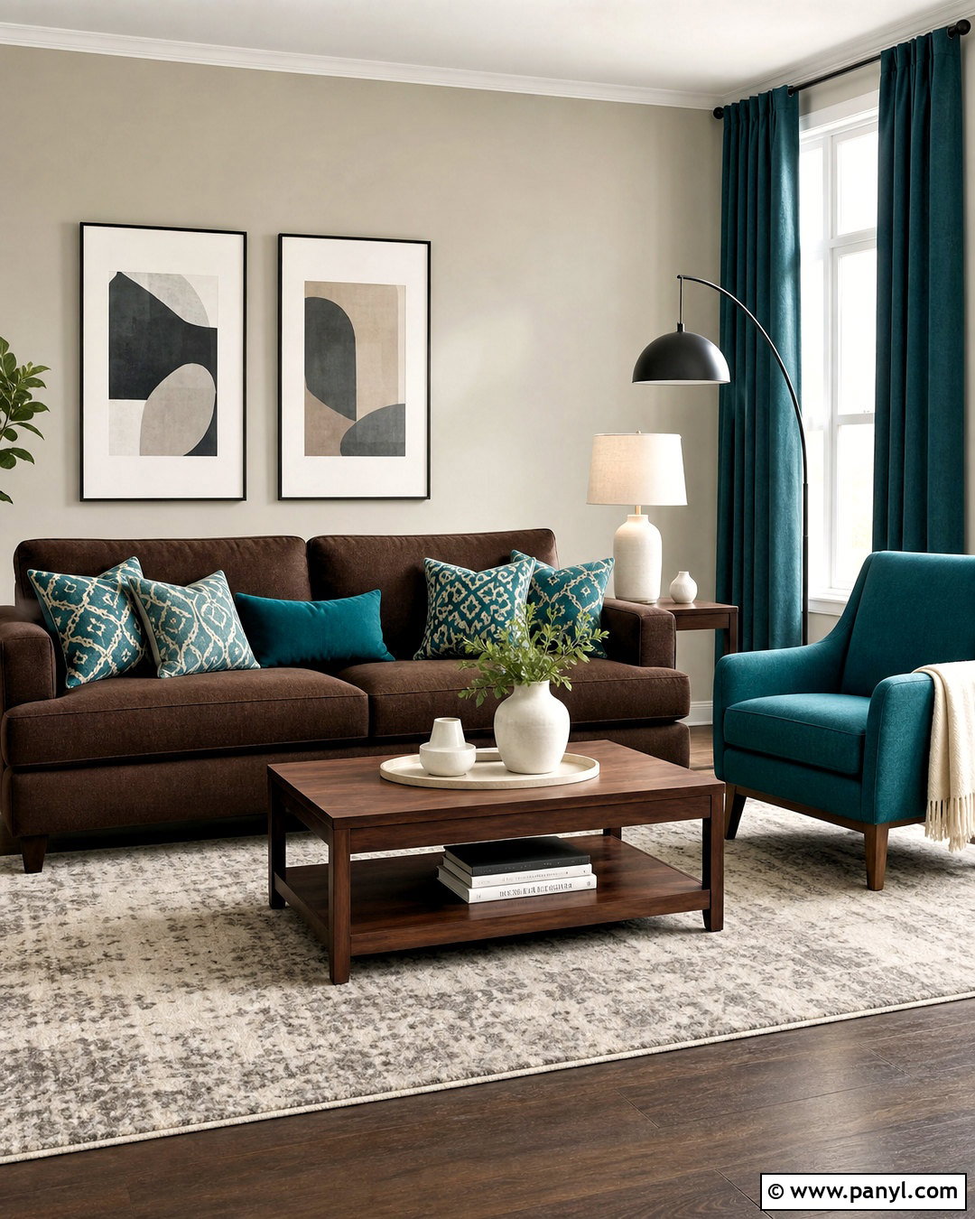 Brown Couch With Teal And Soft Gray - 20 brown couch decor color schemes