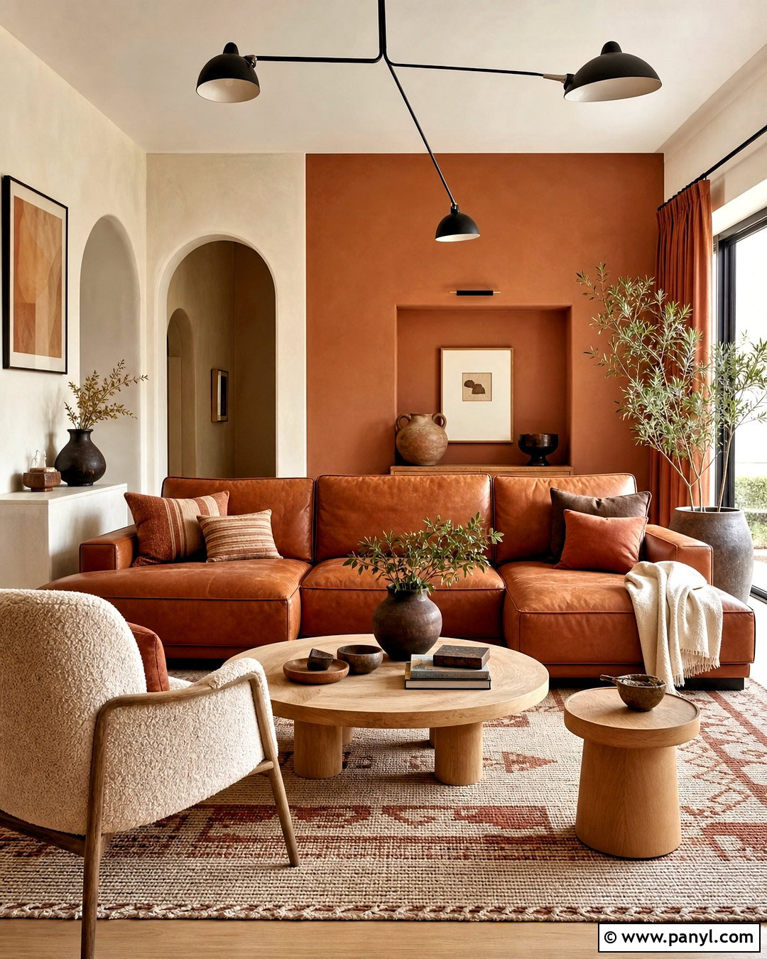 Brown Couch With Terracotta And Cream - 20 brown couch decor color schemes