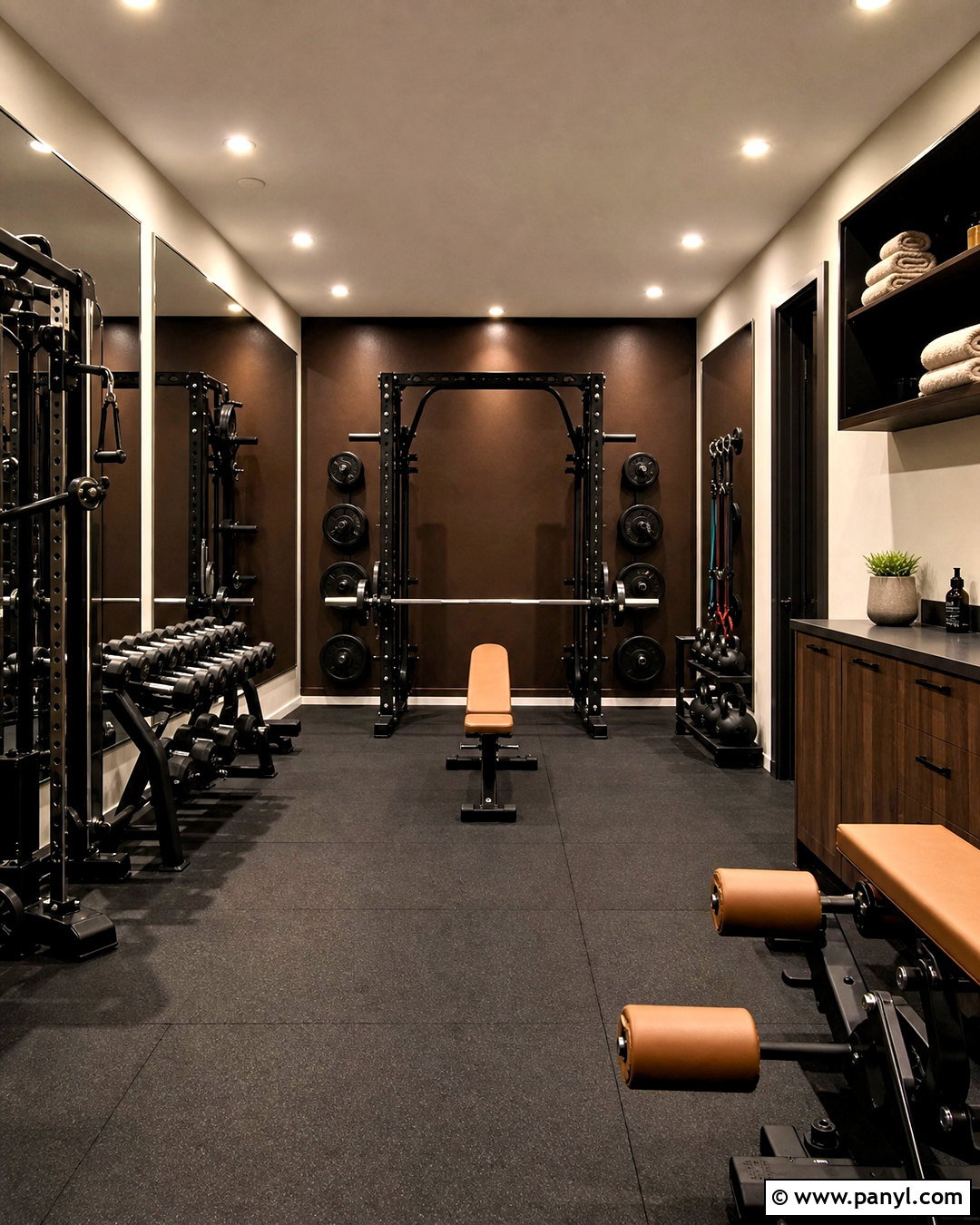 Brown Cream And Black Gym Color Scheme - 20 gym color scheme ideas
