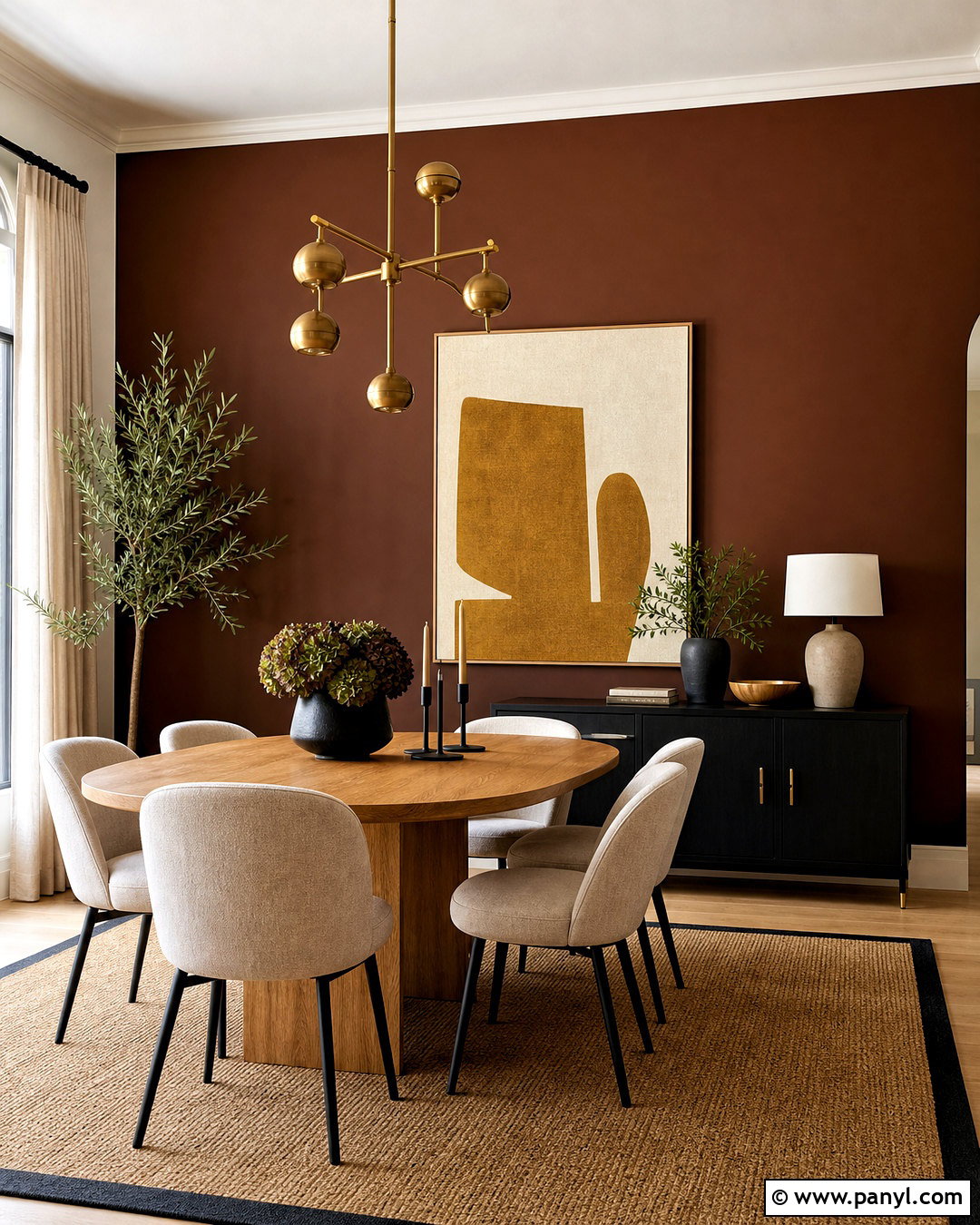 Brown Dining Room Accent Wall - 20 brown accent wall ideas