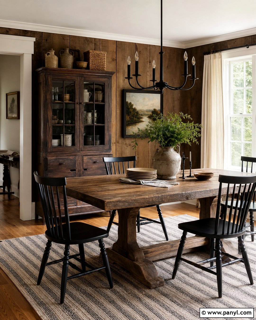 Brown Farmhouse Dining Room Walls - 30 brown painted walls