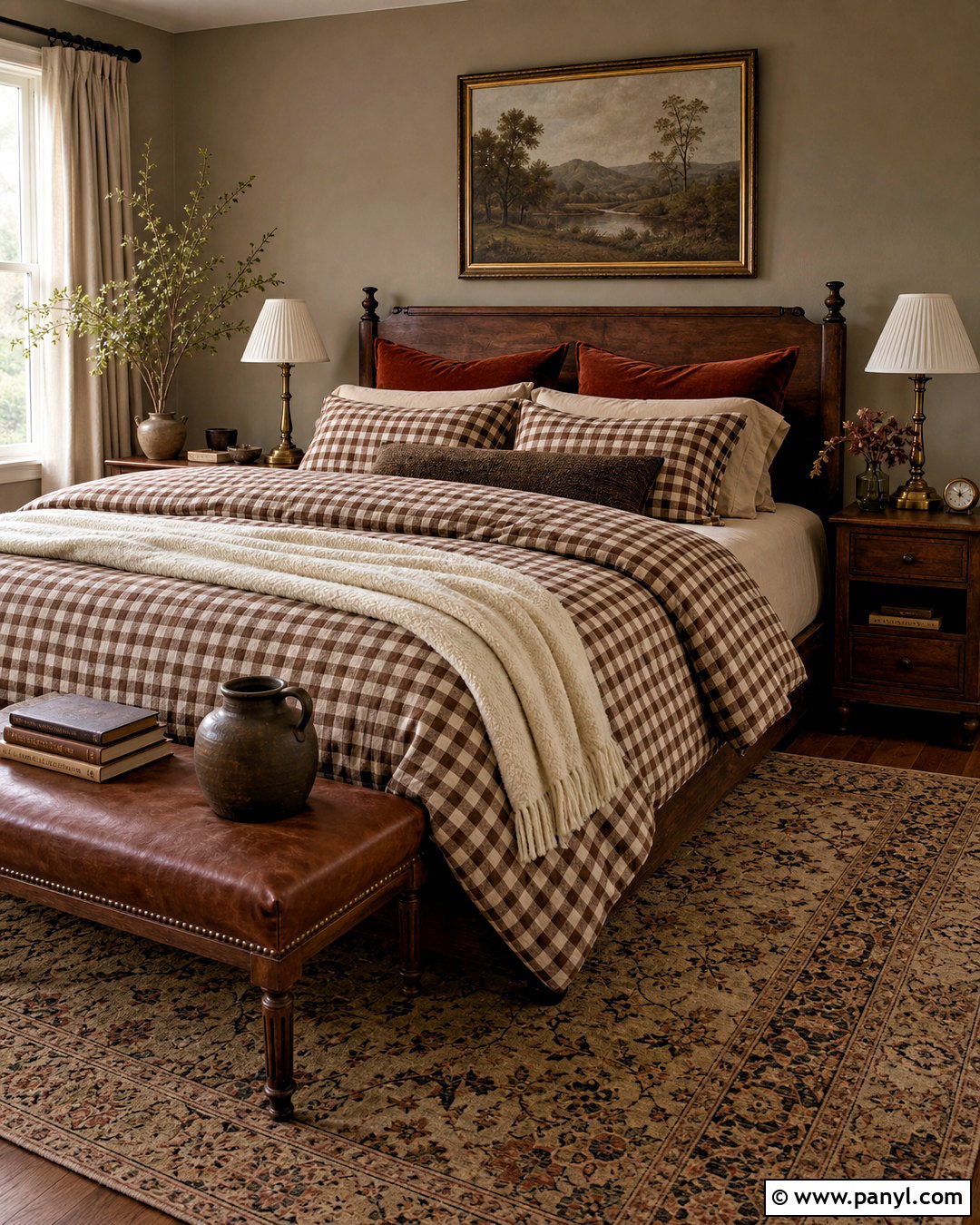 Brown Gingham Bedding - 20 gingham bedding ideas