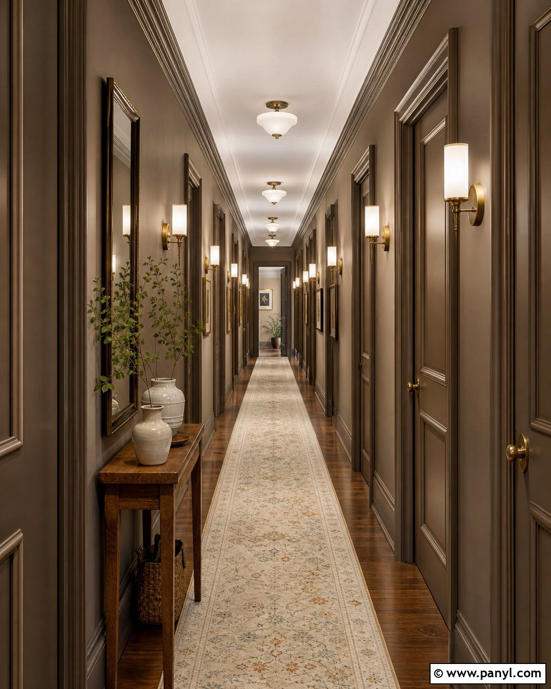 Brown Hallway Walls - 30 brown painted walls
