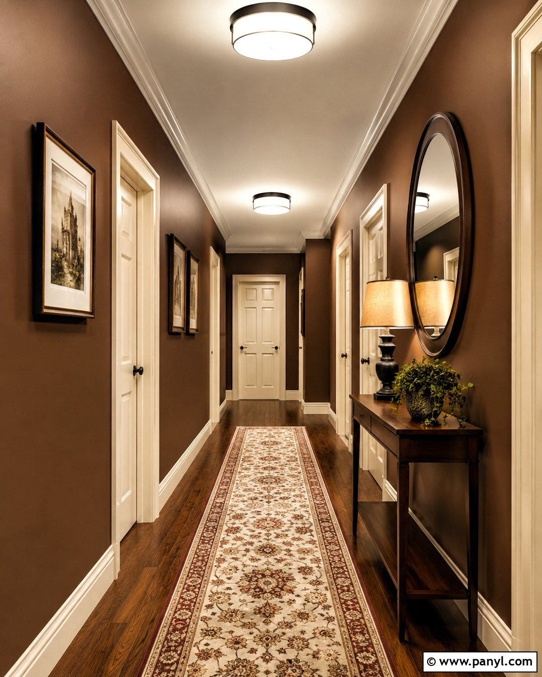 Brown Hallway Walls - 40 brown wall paint ideas