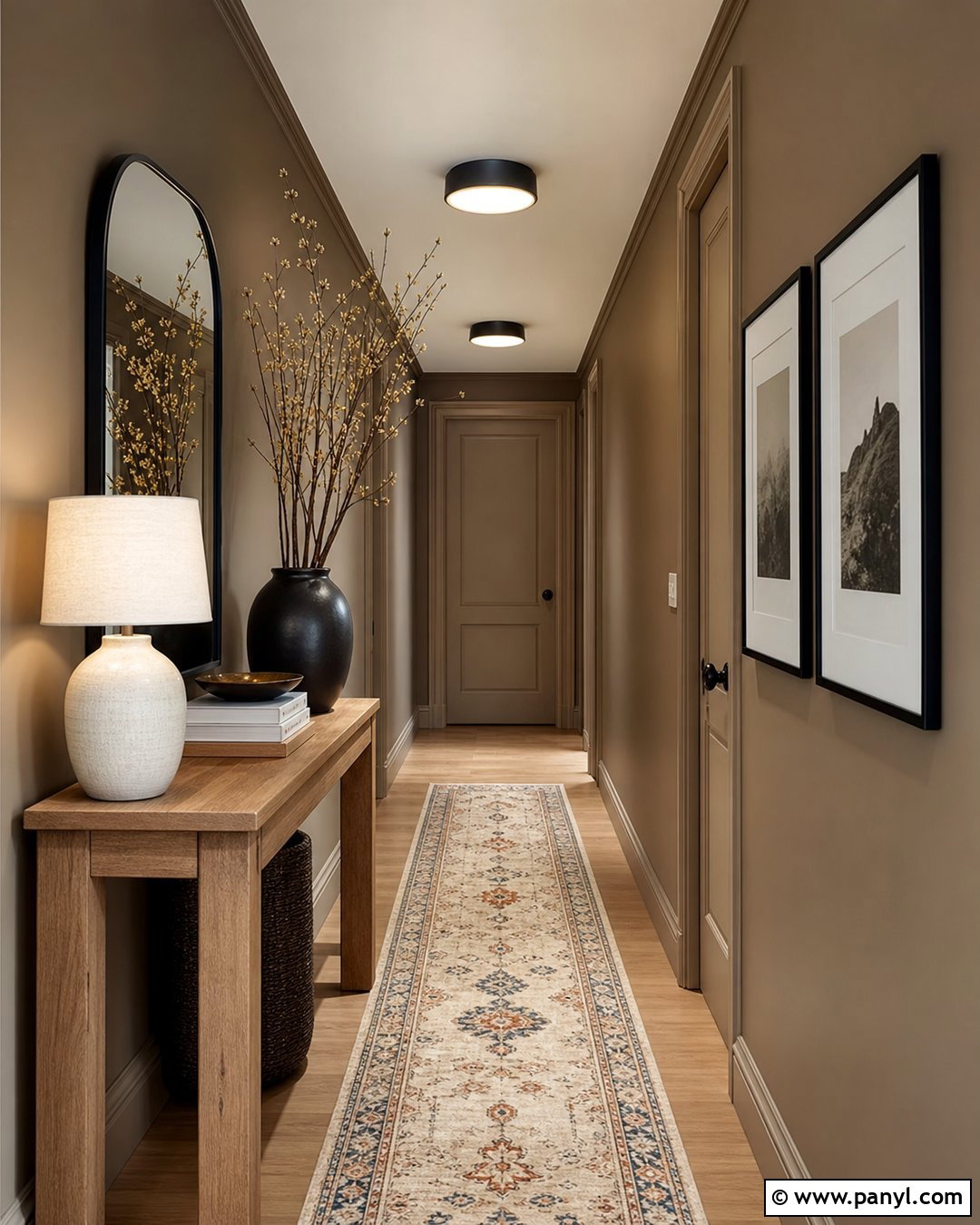 Brown Hallway Walls - 30 Brown Paint Walls