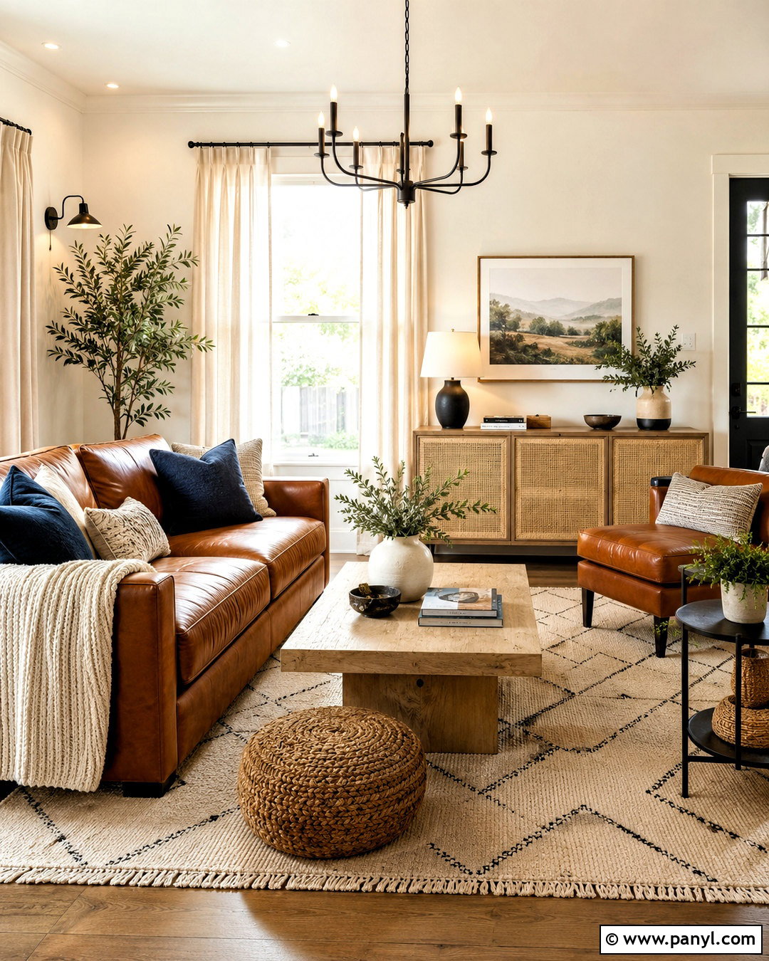 Brown Leather Living Room - 20 brown interior design living room ideas