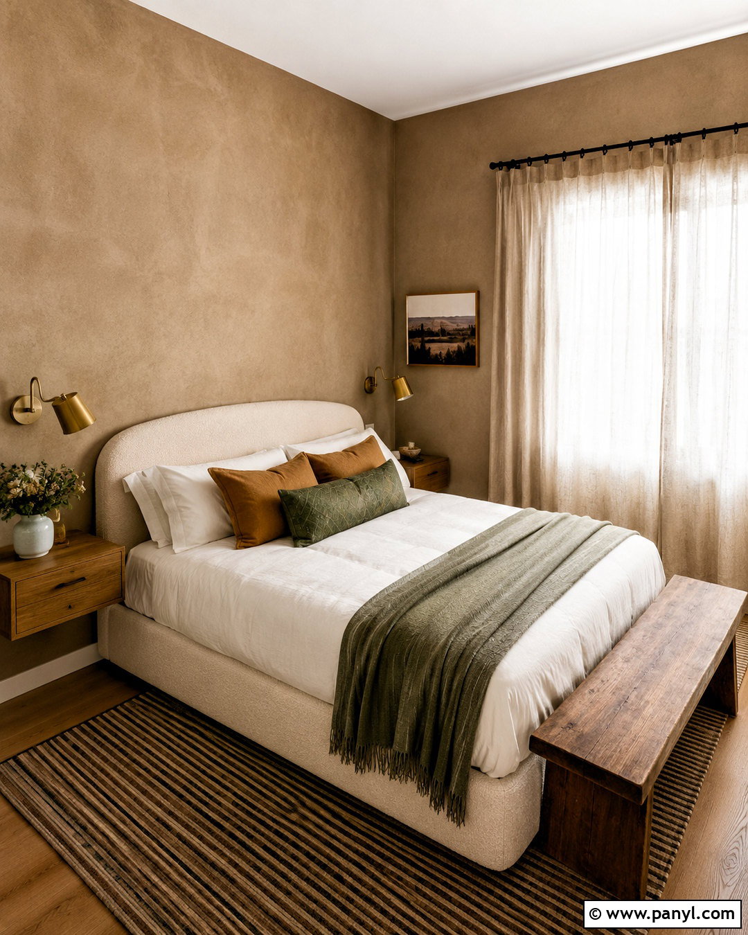 Brown Limewash Small Bedroom - 20 brown limewash wall ideas