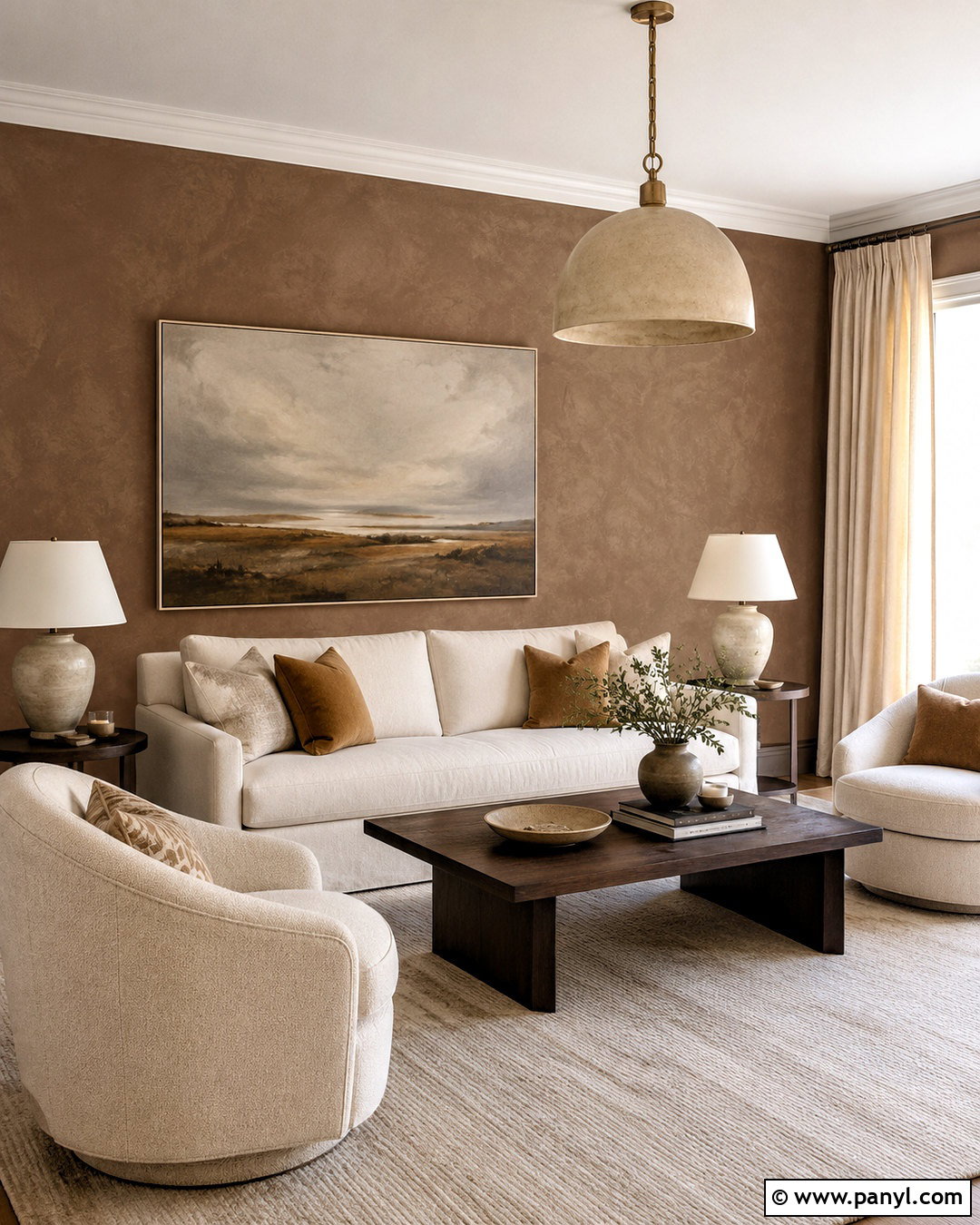 20 Brown Limewash Wall Ideas for Earthy, Textured Style