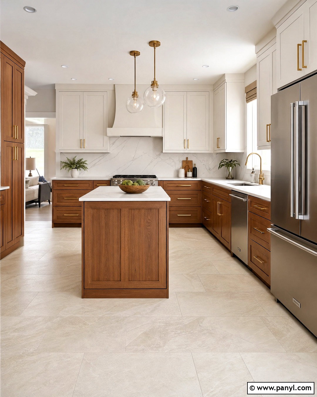 Brown Lower Cabinets With White Upper Cabinets - 20 kitchen ideas brown cabinets