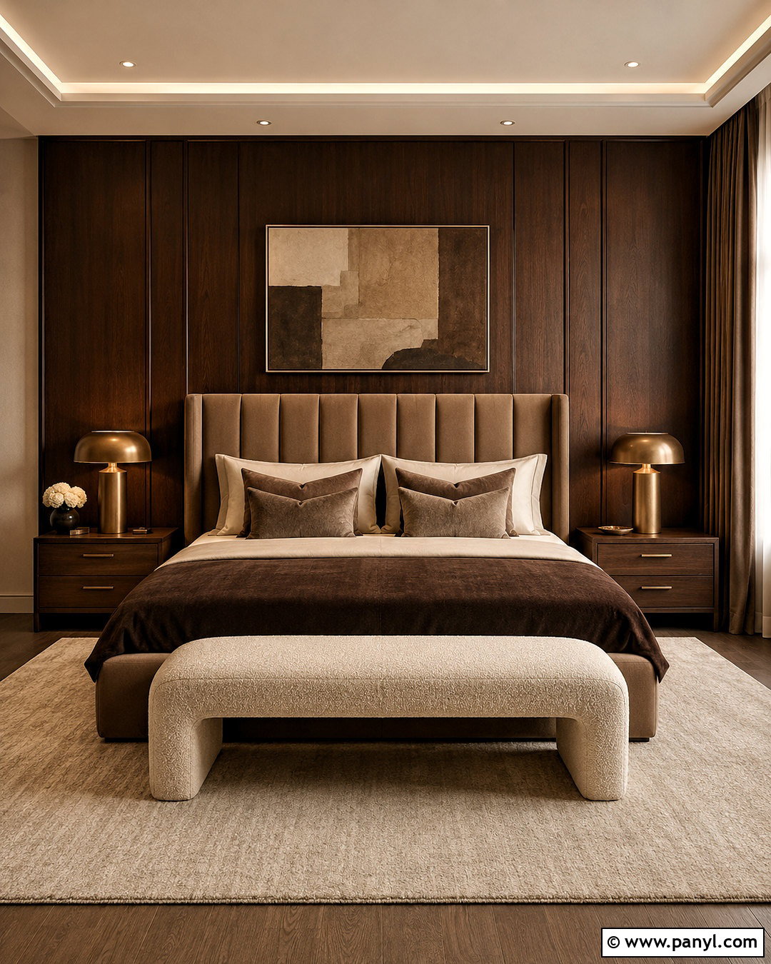 Brown Luxury Bedroom - 20 brown aesthetic house ideas