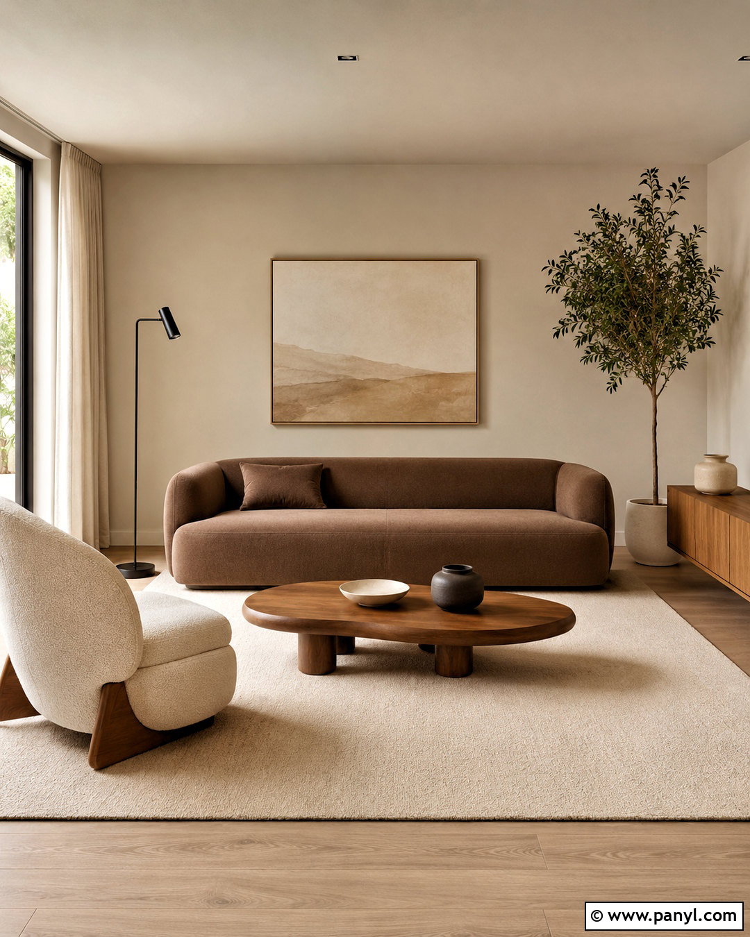 Brown Minimalist Living Room - 20 brown interior design living room ideas