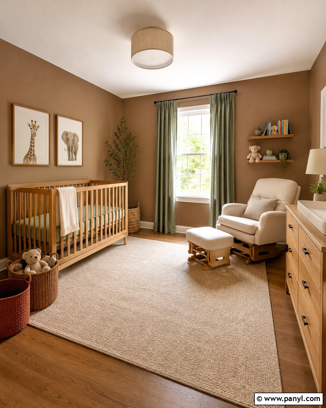 Brown Nursery Walls - 40 brown wall paint ideas