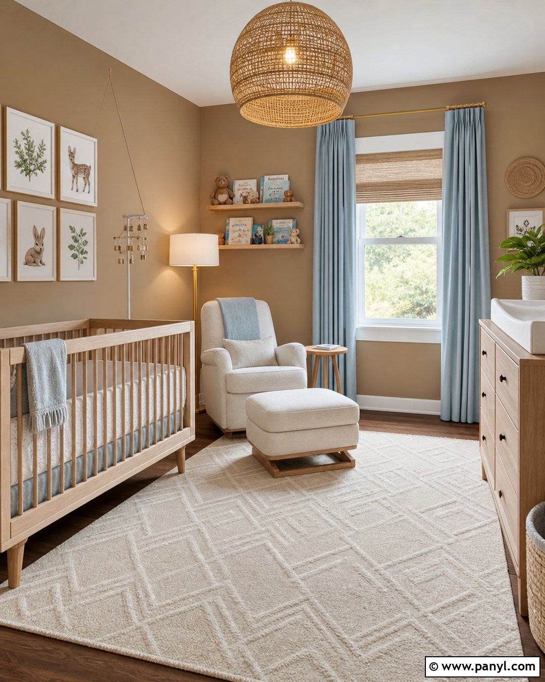 Brown Nursery - 35 Brown Wall Room Ideas